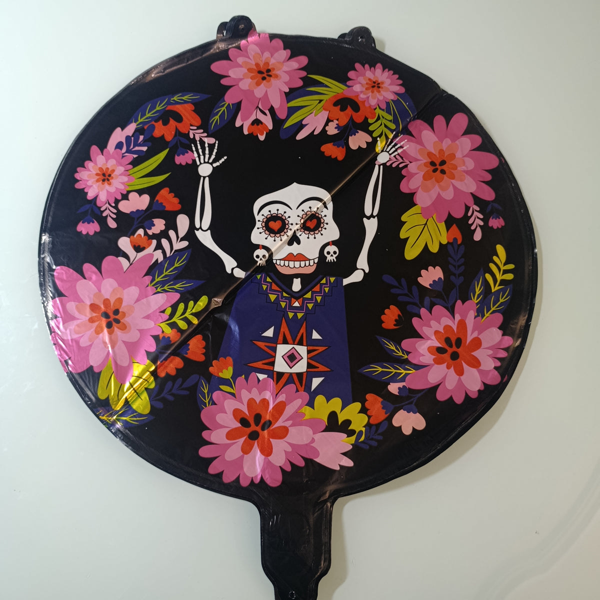 Globos metálicos Halloween, 45 cm de diámetro, mismo diseño | Paquete de 50 por mayoreo