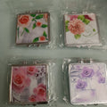 CAJITA CON ESPEJO DE BOLSILLO PARA DAMA DISEÑOS FLORALES CON 60 PZA POR MAYOREO