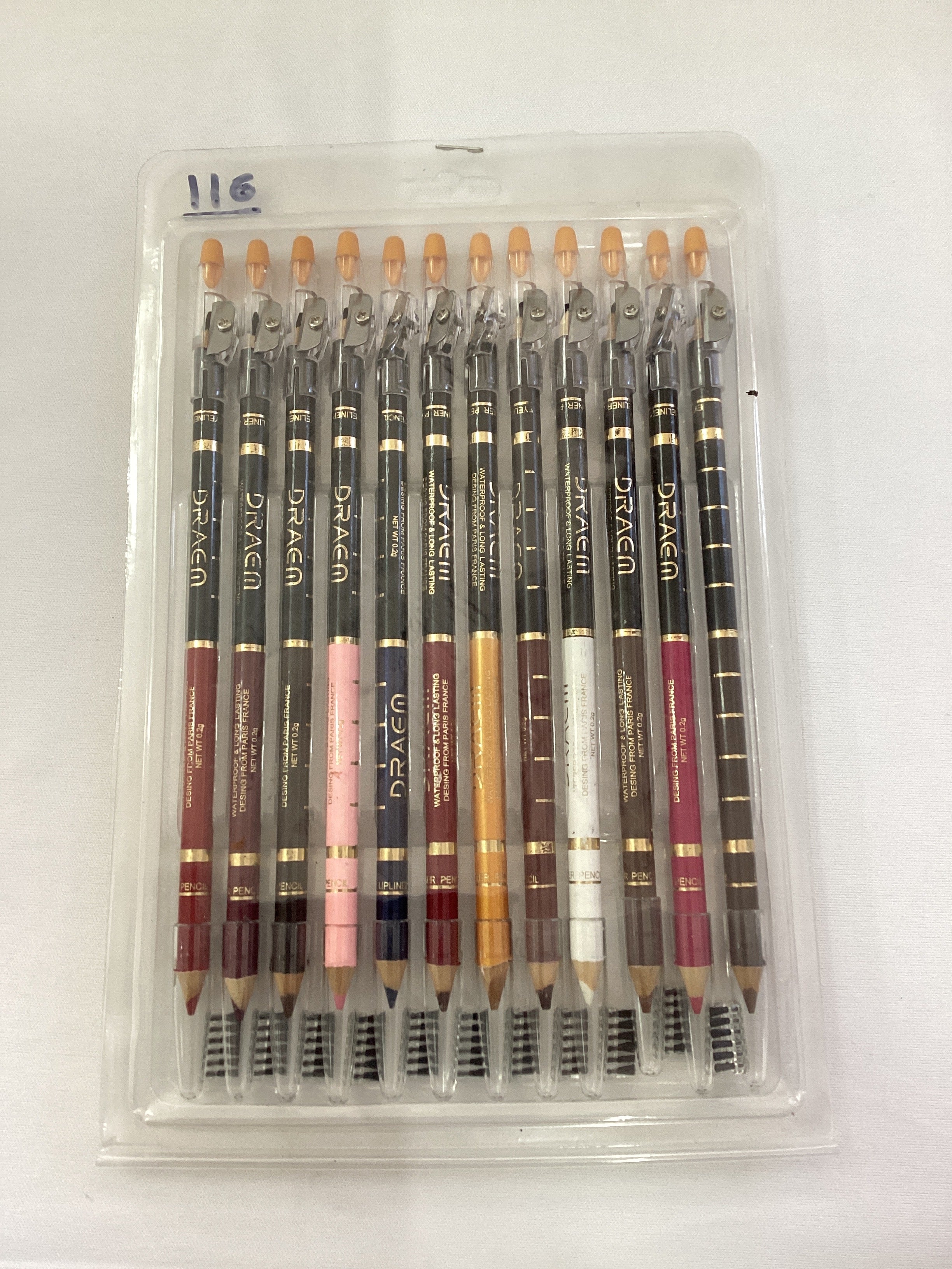 LÁPIZ DELINEADOR AIFULUO BICOLOR PARA OJOS Y LABIOS SURTIDO EN COLORES POR MAYOREO