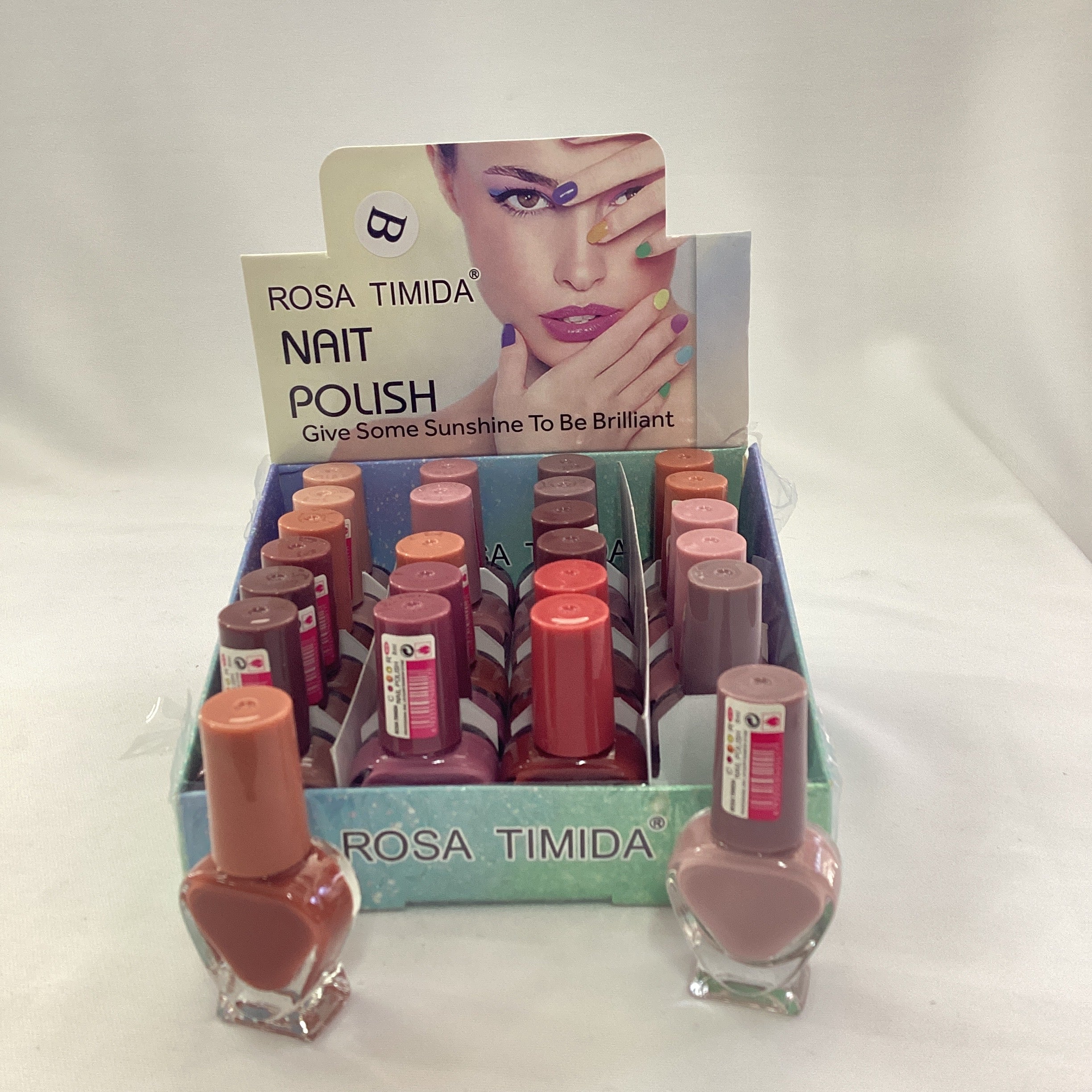 ESMALTE MINI 8 ML. SURTIDO EN COLORES POR MAYOREO COLORES PASTEL