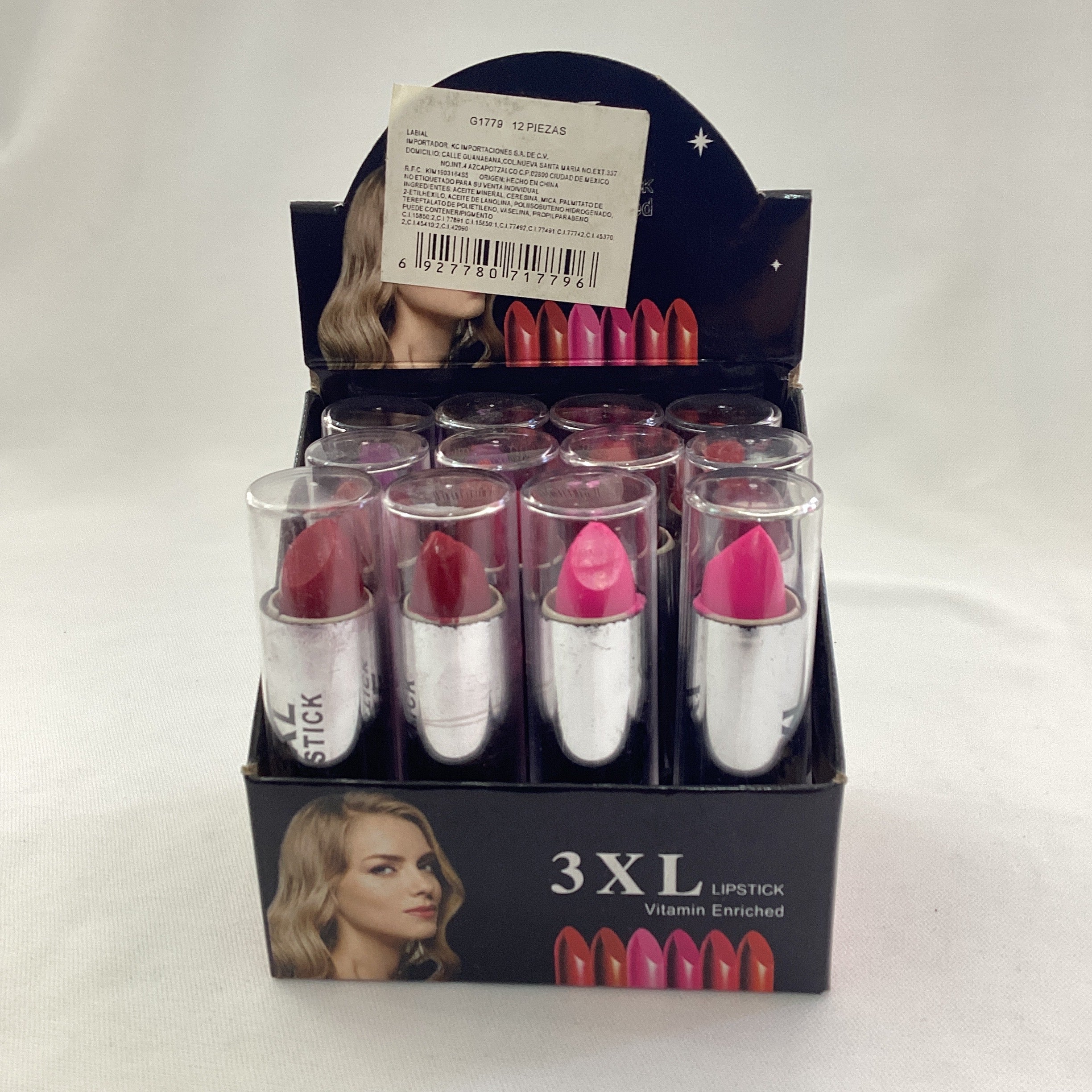 LABIAL 3XL SURTIDO EN COLORES POR MAYOREO