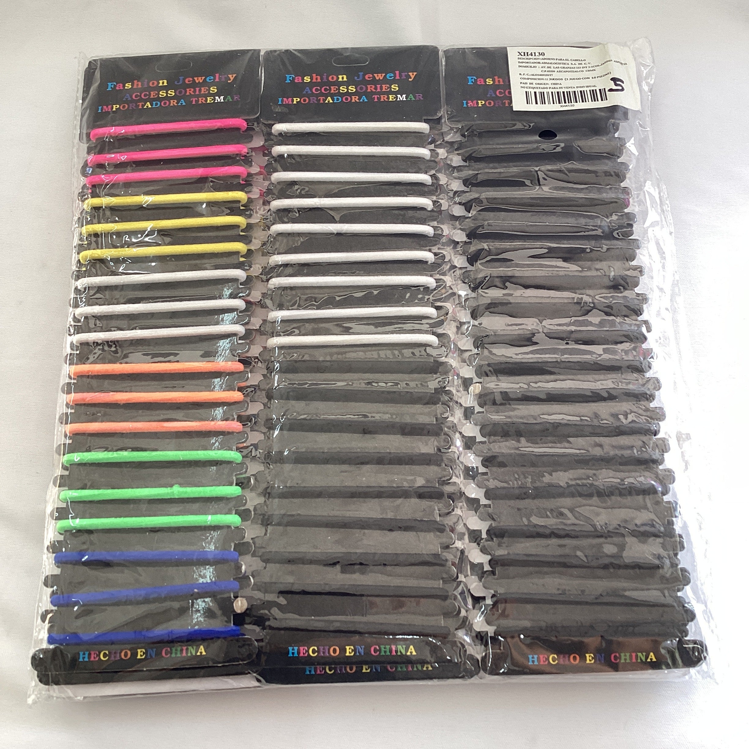SET DE LIGAS DE LIKRA EN BLISTER CON 18 LIGAS PAQ. 12 SETS POR MAYOREO