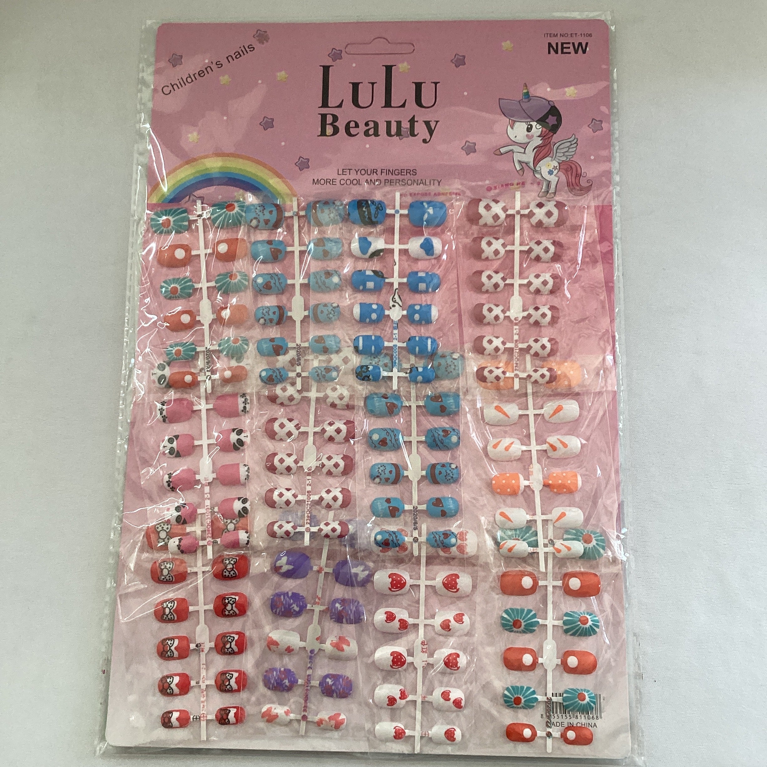 UÑAS POSTIZAS INFANTILES EN BLISTER POR MAYOREO