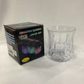 VASO WISKERO 8 CM ALTO X 7 CM ANCHO SE ILUMINA AL PONER ALGO FRIO, POR MAYOREO