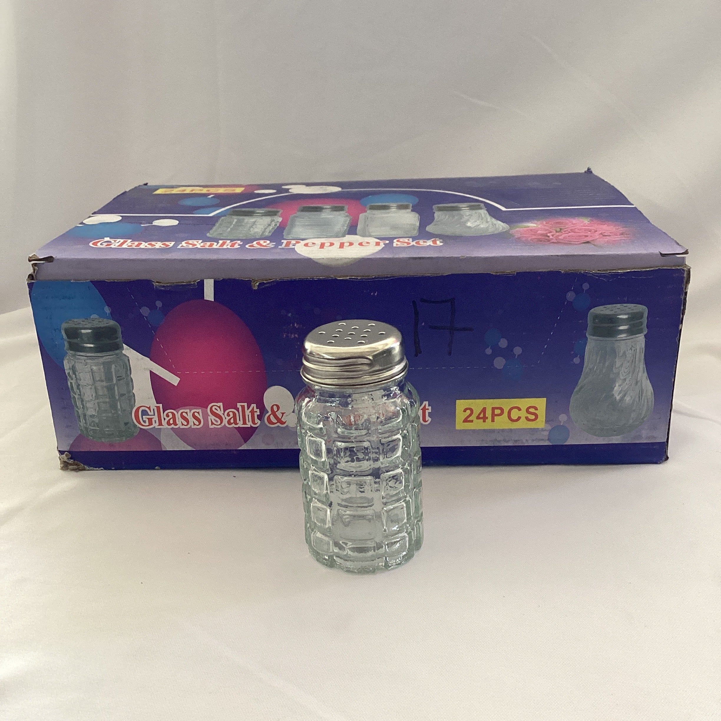 SALERO DE CRISTAL 8 CM POR MAYOREO