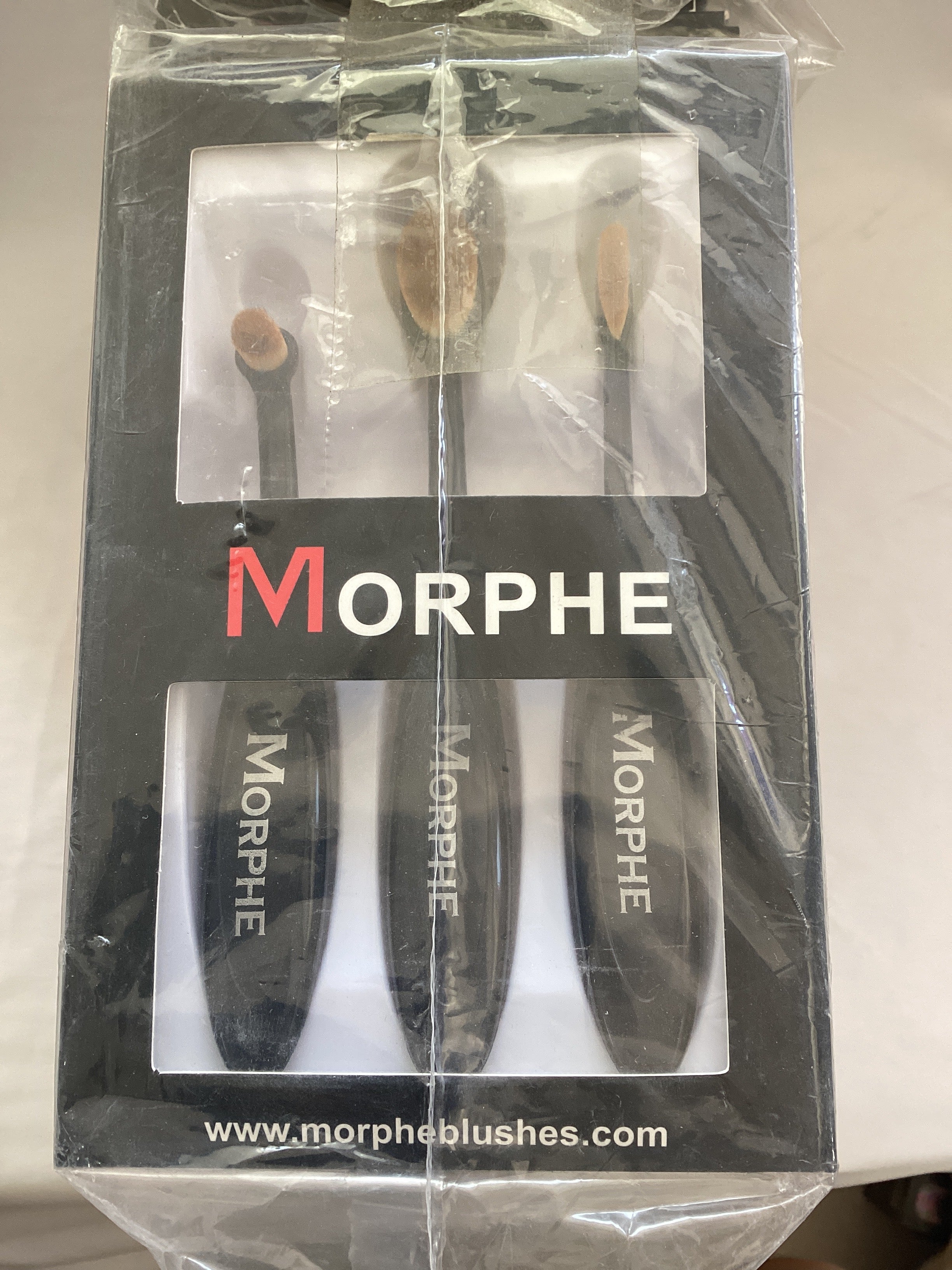 SET DE BROCHAS DE MAQUILLAJE CON 3 PZAS POR MAYOREO