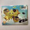 SET DE GLOBOS PARA GRADUACIÓN CON 5 GLOBOS 80 CM Y 45 CM POR MAYOREO