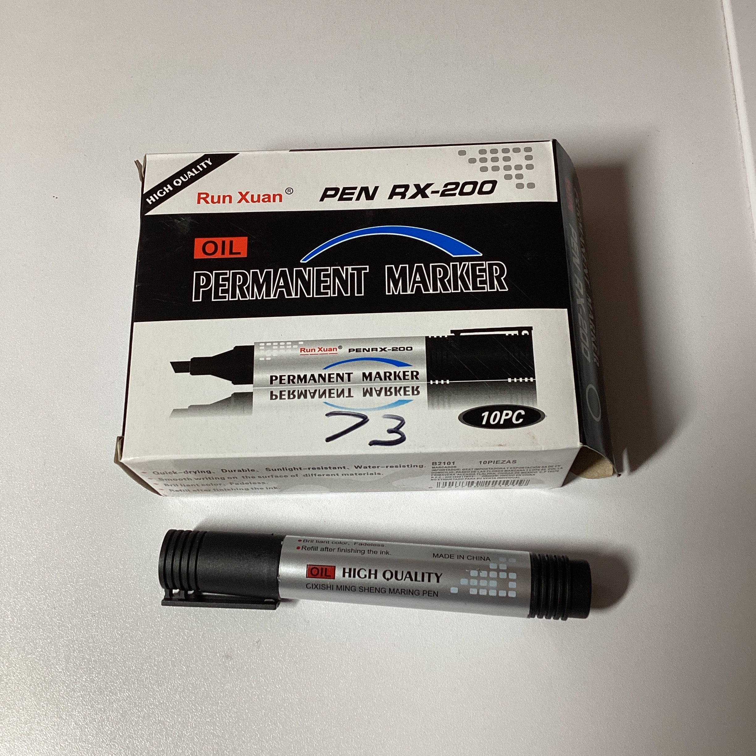 MARCADOR PERMANENTE PEN AX200 NEGRO POR MAYOREO