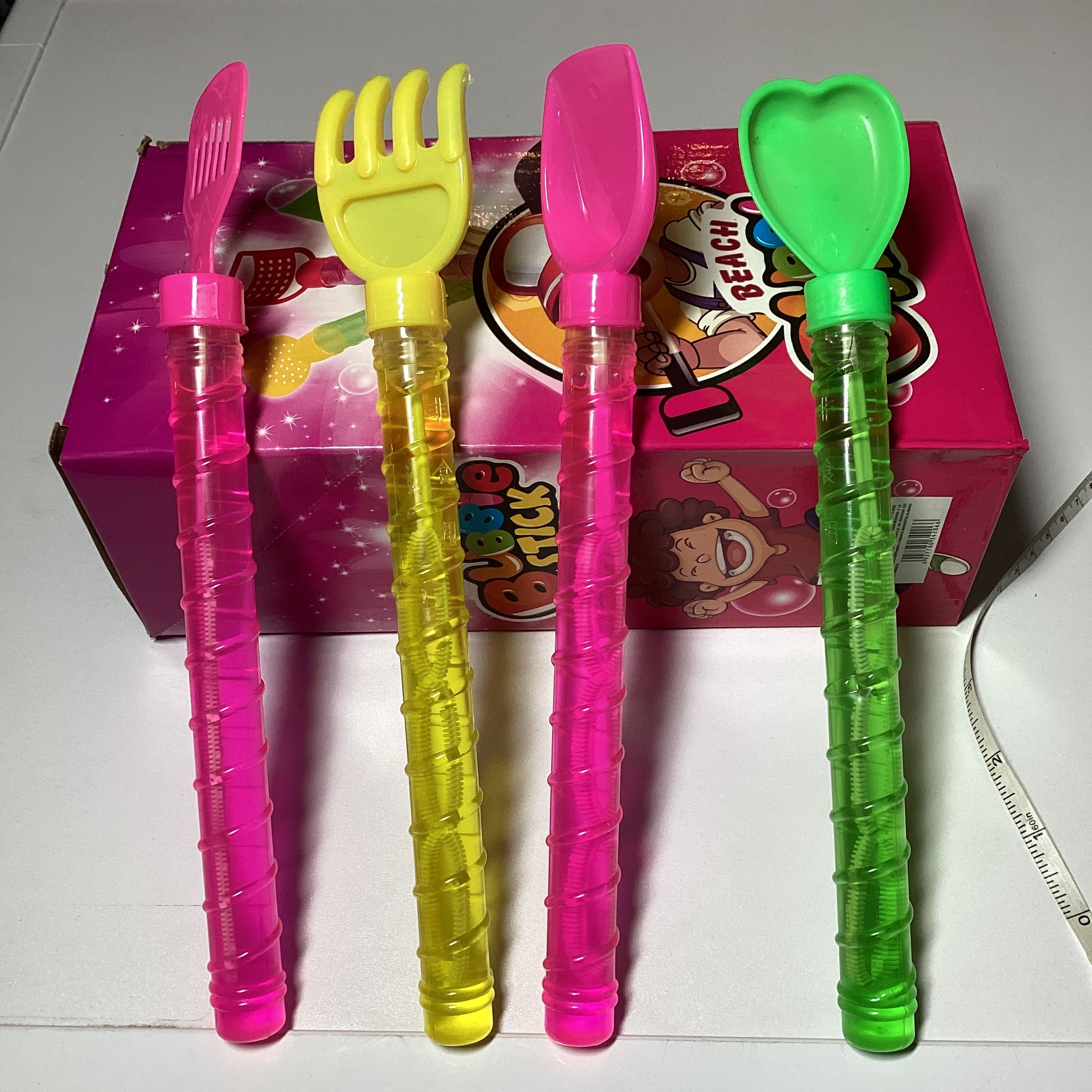 BURBUJA UTENCILIOS MAR DE 27 CM SURTIDA EN COLORES Y DISEÑOS POR MAYOREO