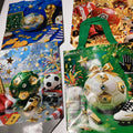 BOLSA DE POLIPROPILENO ESTAMPADO SURTIDO EN DISEÑOS Y COLORES 29X22 CM MAS EL ASA