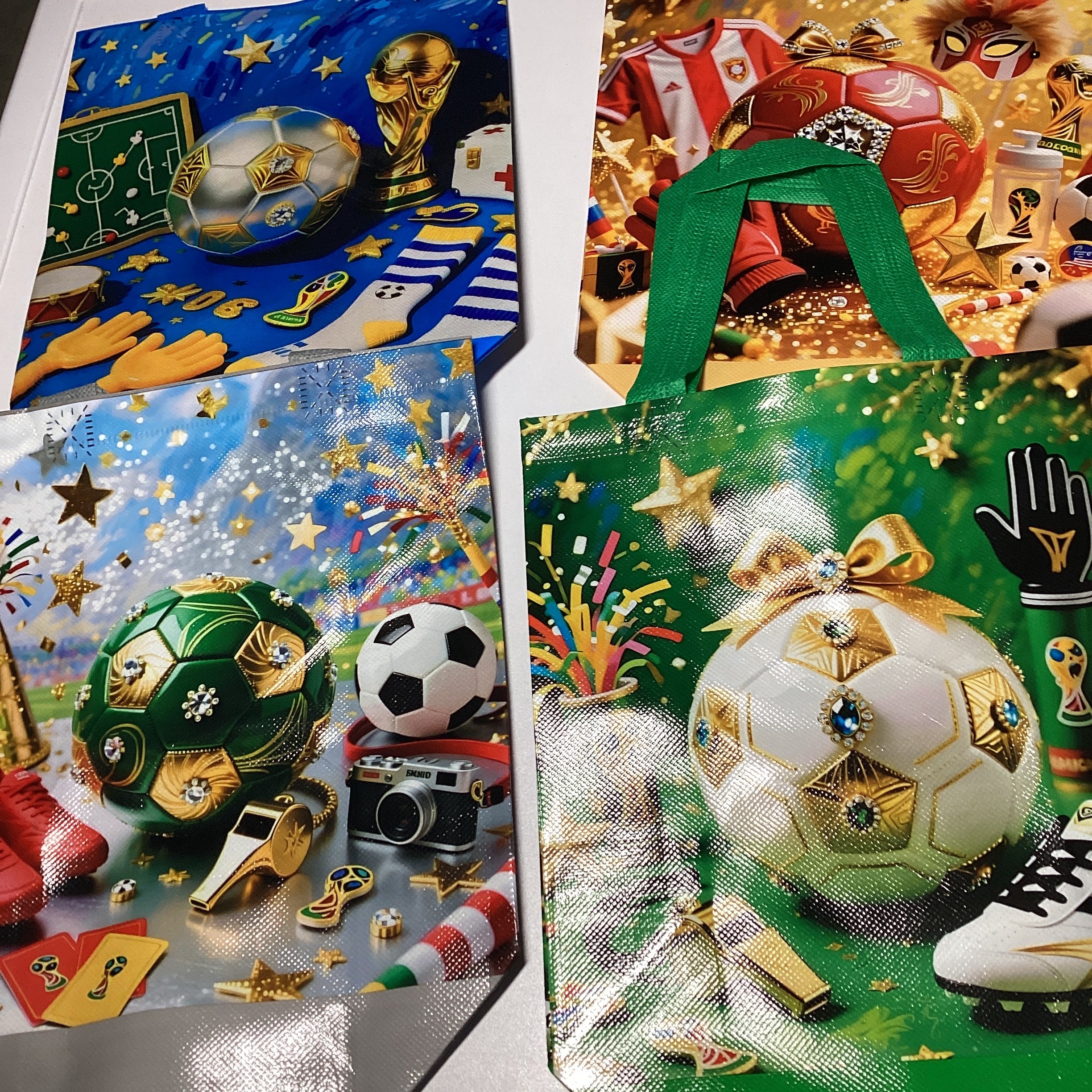 BOLSA DE POLIPROPILENO ESTAMPADO SURTIDO EN DISEÑOS Y COLORES 29X22 CM MAS EL ASA