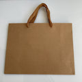 BOLSA DE PAPEL KRAFT 27X21 CM CAFE POR MAYOREO