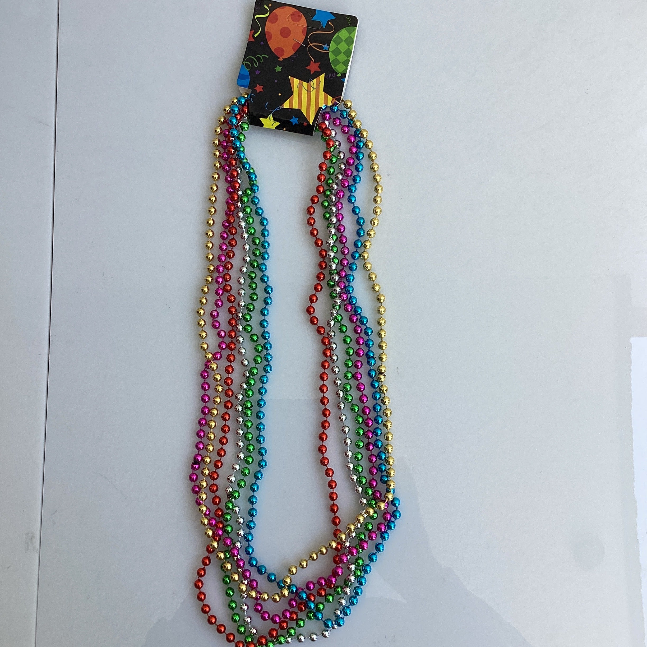 COLLAR MULTICOLOR DE BOLITAS SURTIDO EN COLORES POR MAYOREO