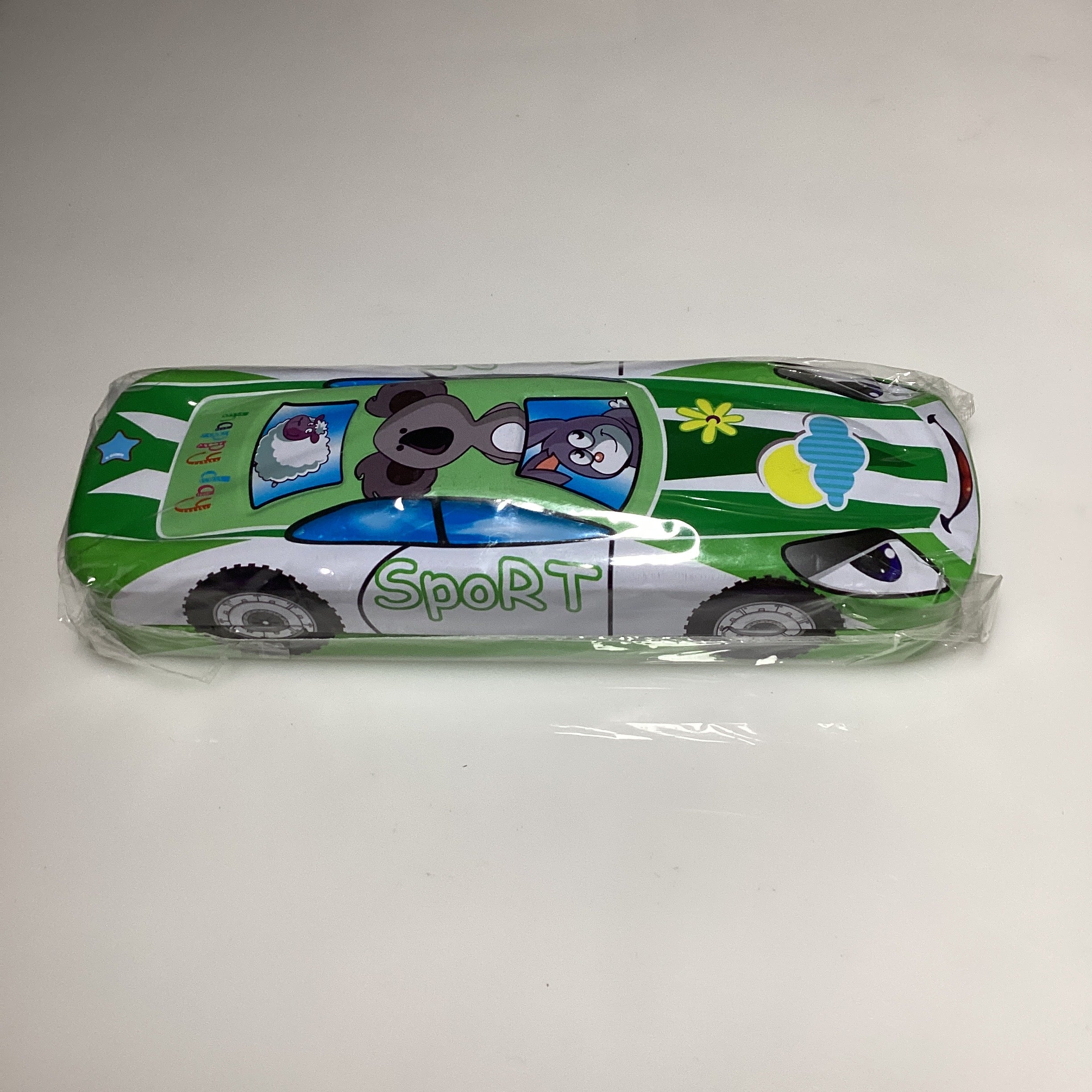 LAPICERA METÁLICA FORMA COCHE 20 XX7 CM SURTIDO EN COLORES Y DISEÑOS POR MAYOREO