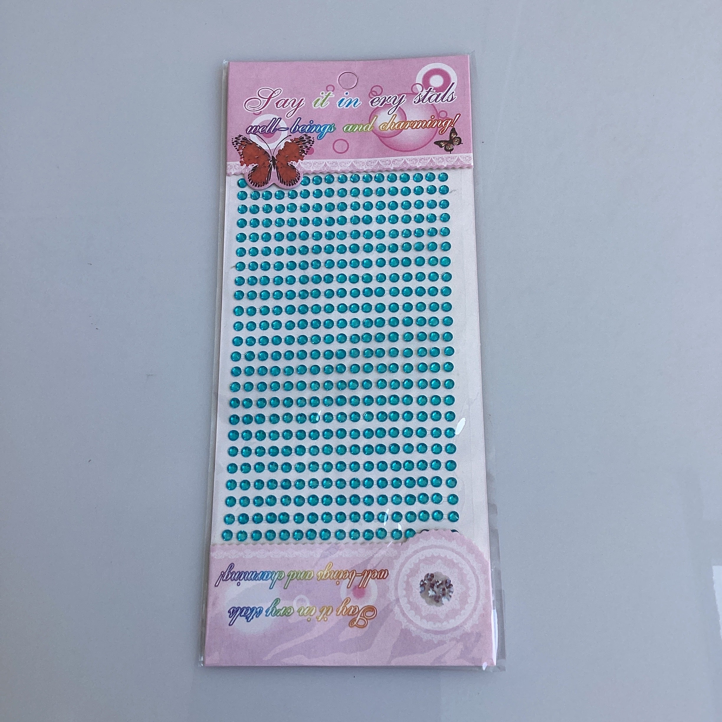 STICKER DECORATIVO EN PLANTILLA DE 10X24 CM SURTIDO EN COLORES POR MAYOREO