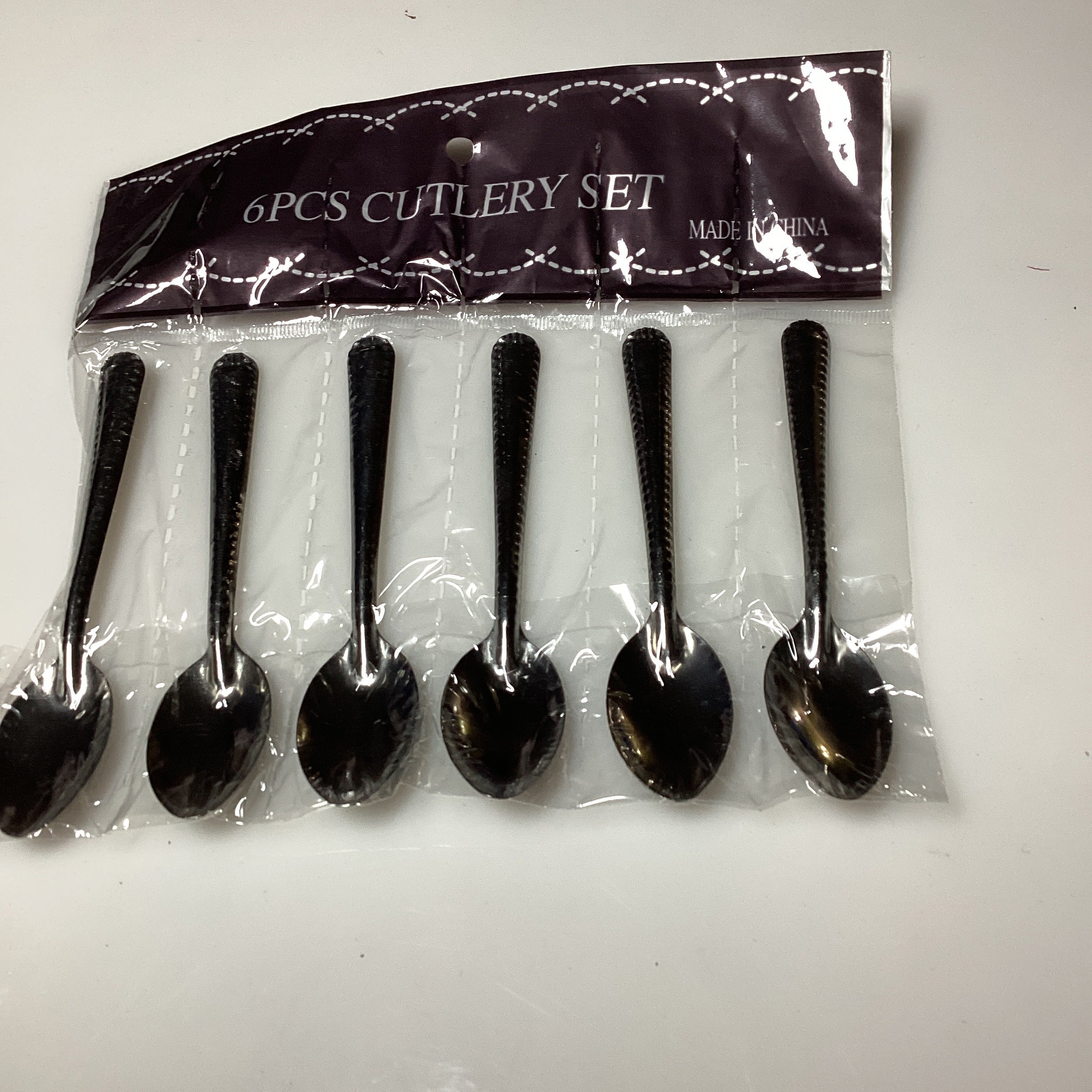 SET DE 6 CUCHARITAS MINI DE 11 CM EN BOLSITA CON 6 POR MAYOREO