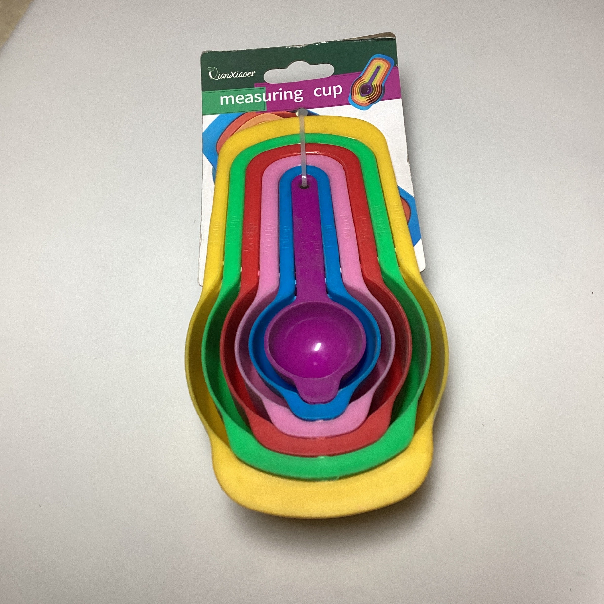 SET DE 6 CUCHARAS MEDIDORAS SURTIDAS EN COLORES POR MAYOREO