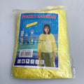 IMPERMEABLE ADULTO AMARILLO DE PLÁSTICO DELGADO POR MAYOREO