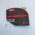 CUBREBOCAS KN95 NEGRO EMBOLSADO INDIVIDUAL POR MAYOREO