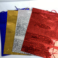 BOLSA DE REGALO JUMBO 38X29 CM METÁLICA SURTIDA POR MAYOREO