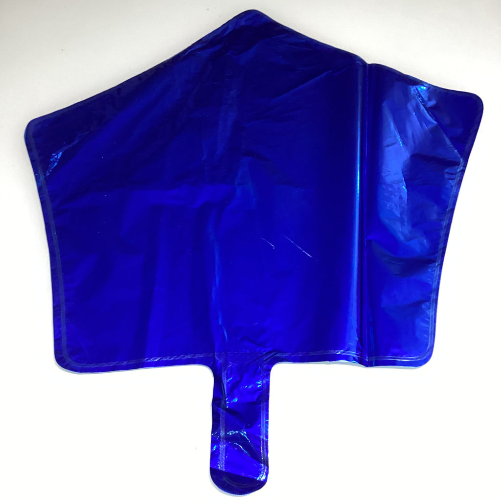 GLOBO METÁLICO ESTRELLA 45 CM POR MAYOREO AZUL REY METÁLICO