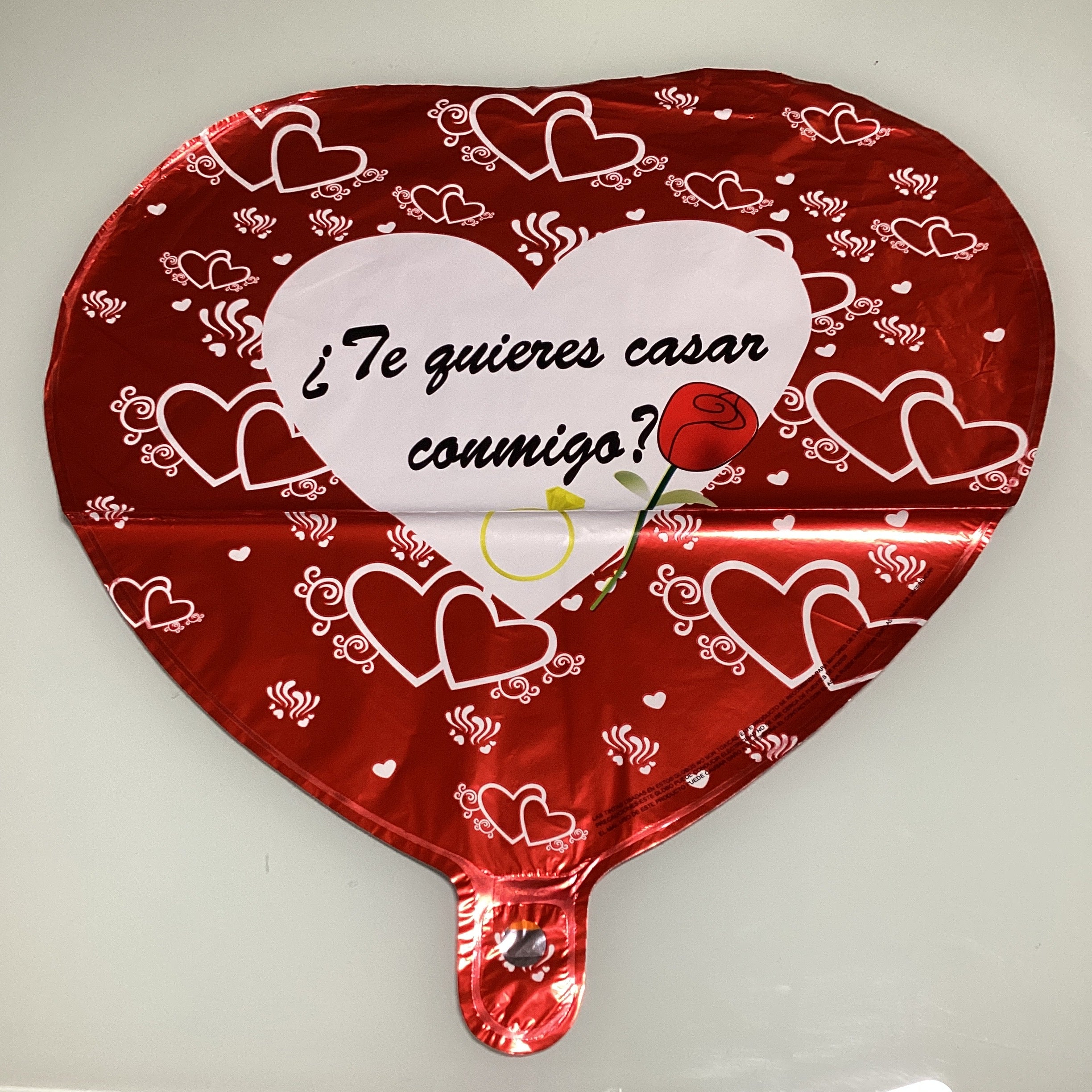 GLOBO METÁLICO AMOR FORMA DE CORAZÓN 45 CM POR MAYOREO