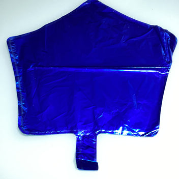 GLOBO METÁLICO ESTRELLA 45 CM POR MAYOREO AZUL REY METÁLICO