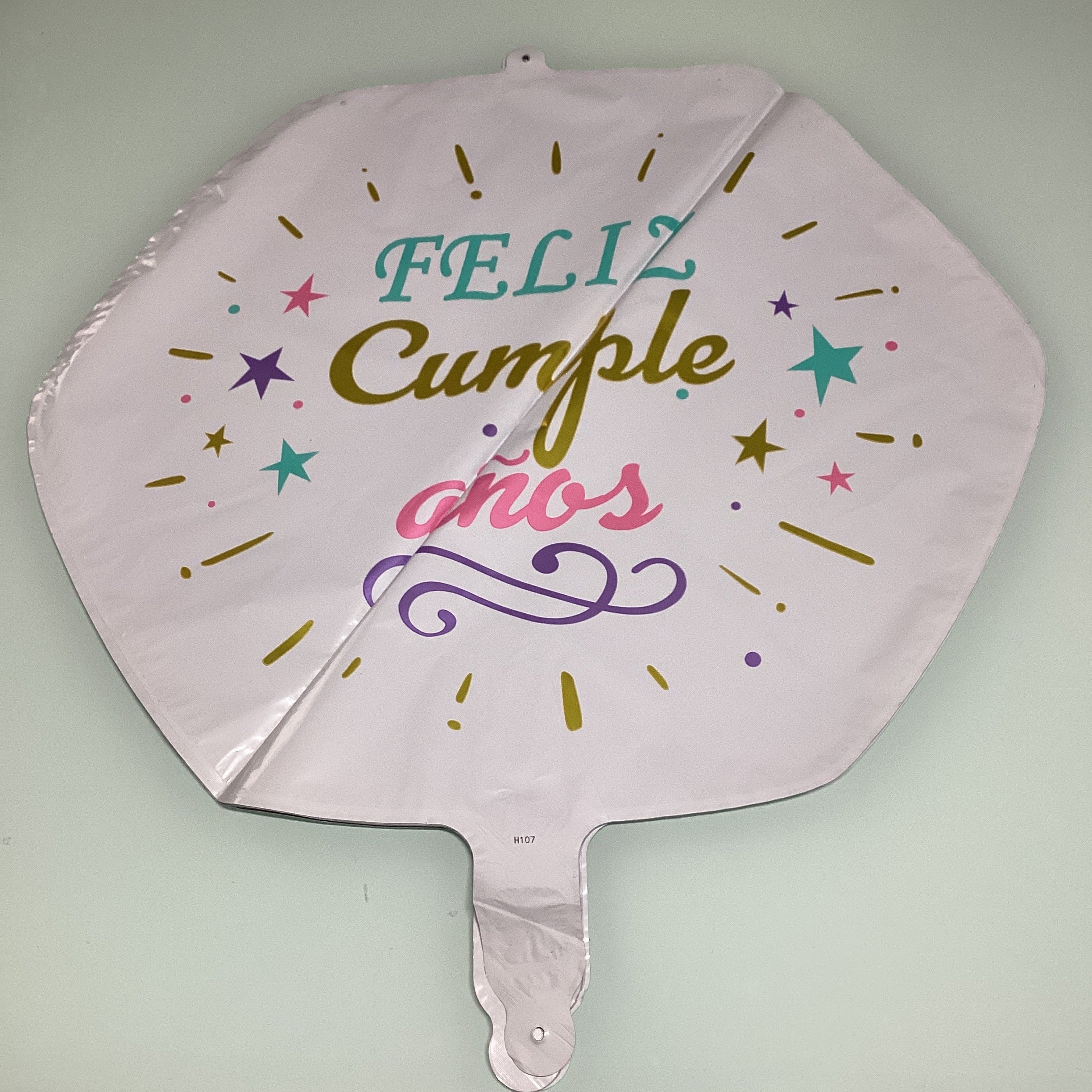 GLOBO METÁLICO 45 CM FELIZ CUMPLEAÑOS POR MAYOREO