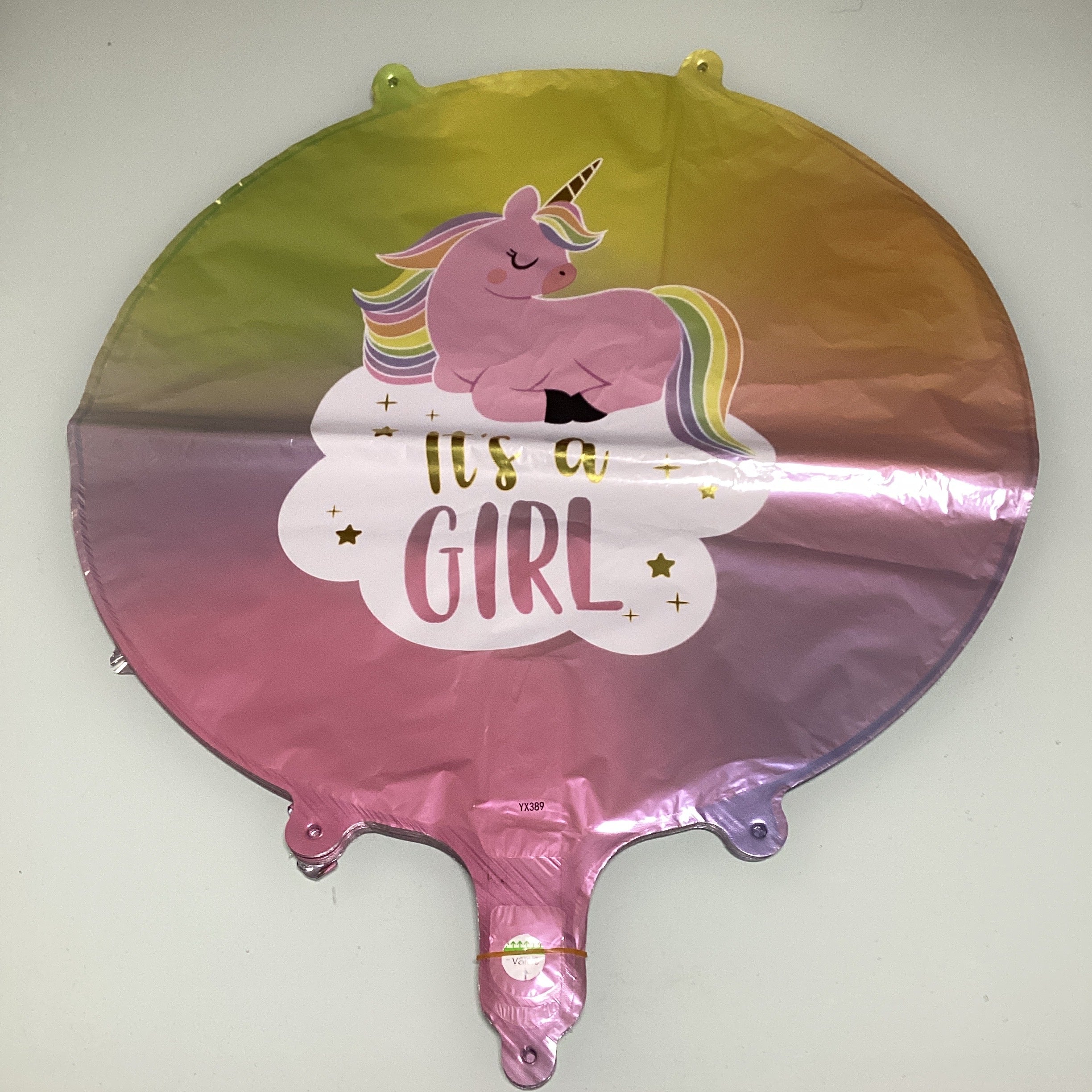 GLOBO METÁLICO 45 CM REDONDO MOTIVOS REVELACIÓN DE SEXO POR MAYOREO