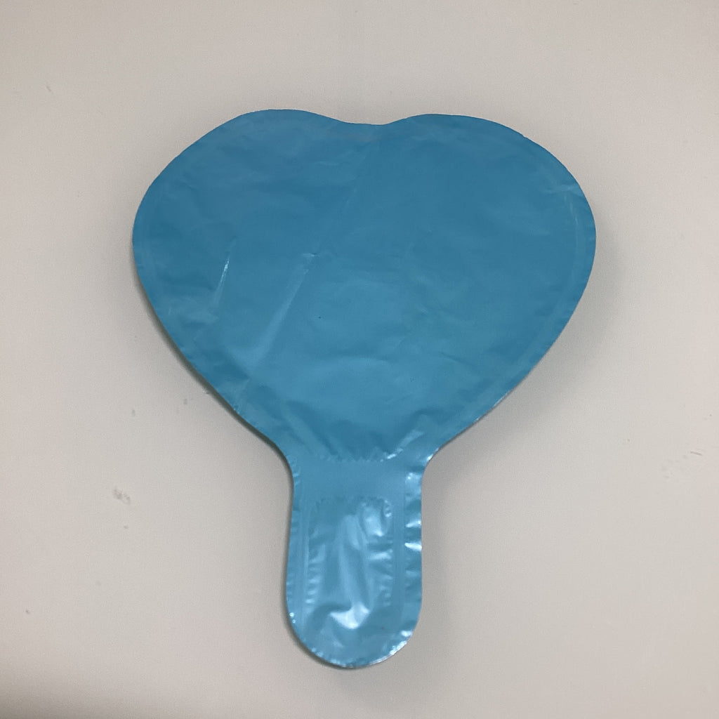 GLOBO METÁLICO FORMA DE CORAZÓN AUTOSELLABLE 18 CM POR MAYOREO