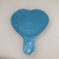 GLOBO METÁLICO FORMA DE CORAZÓN AUTOSELLABLE 18 CM POR MAYOREO