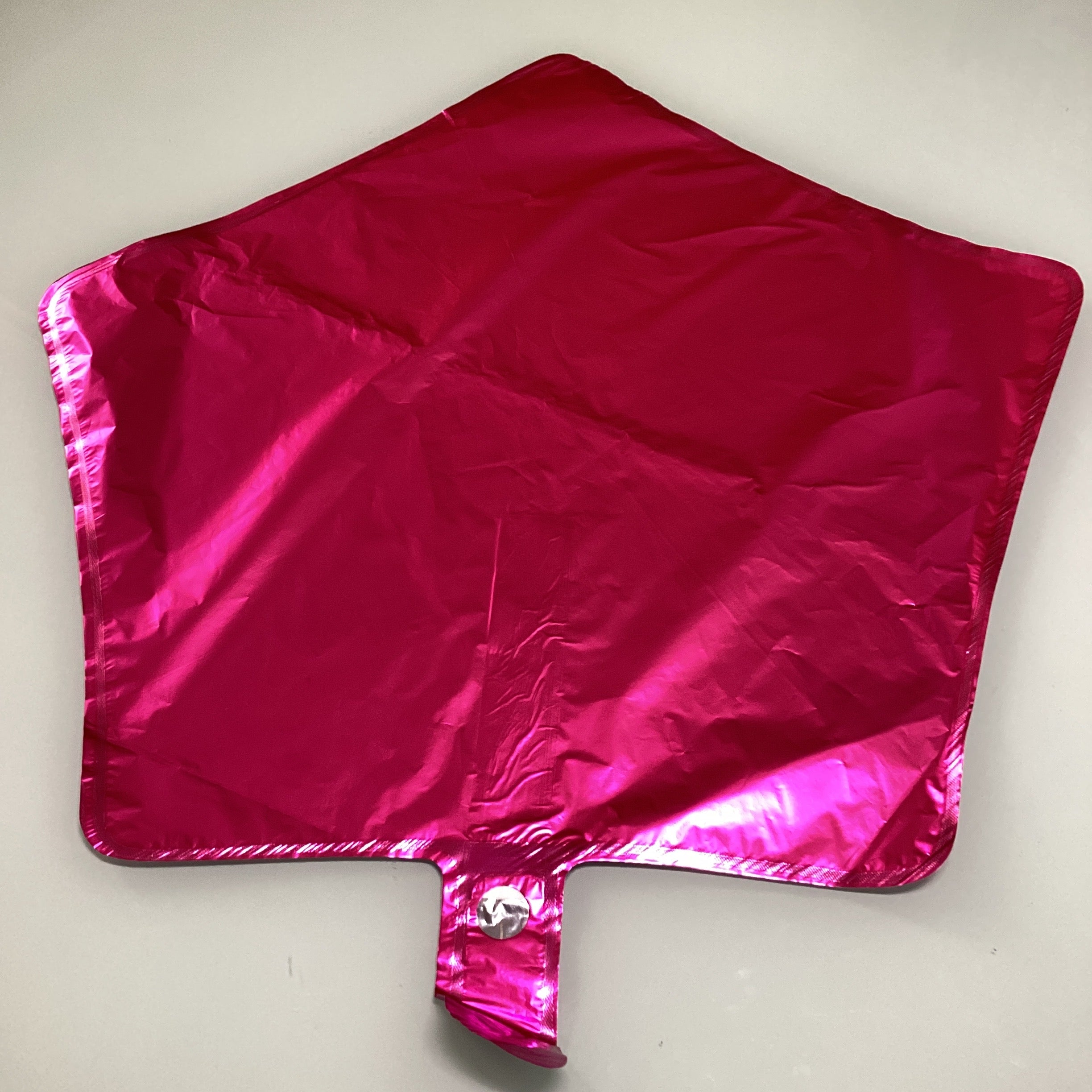 GLOBO METÁLICO ESTRELLA 45 CM COLOR FUCSIA METÁLICO POR MAYOREO