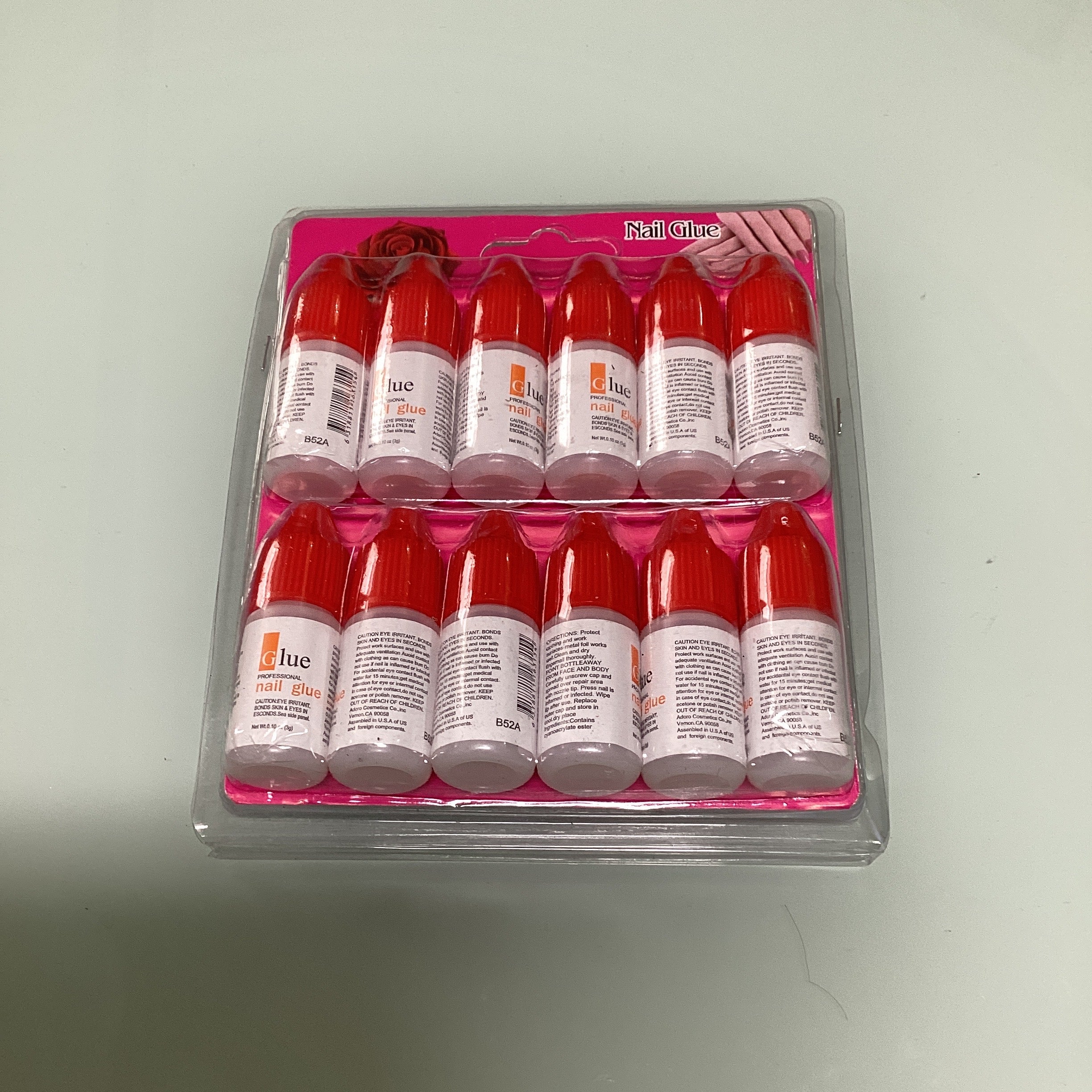 PEGAMENTO PARA UÑAS GLUE 3GR. POR MAYOREO