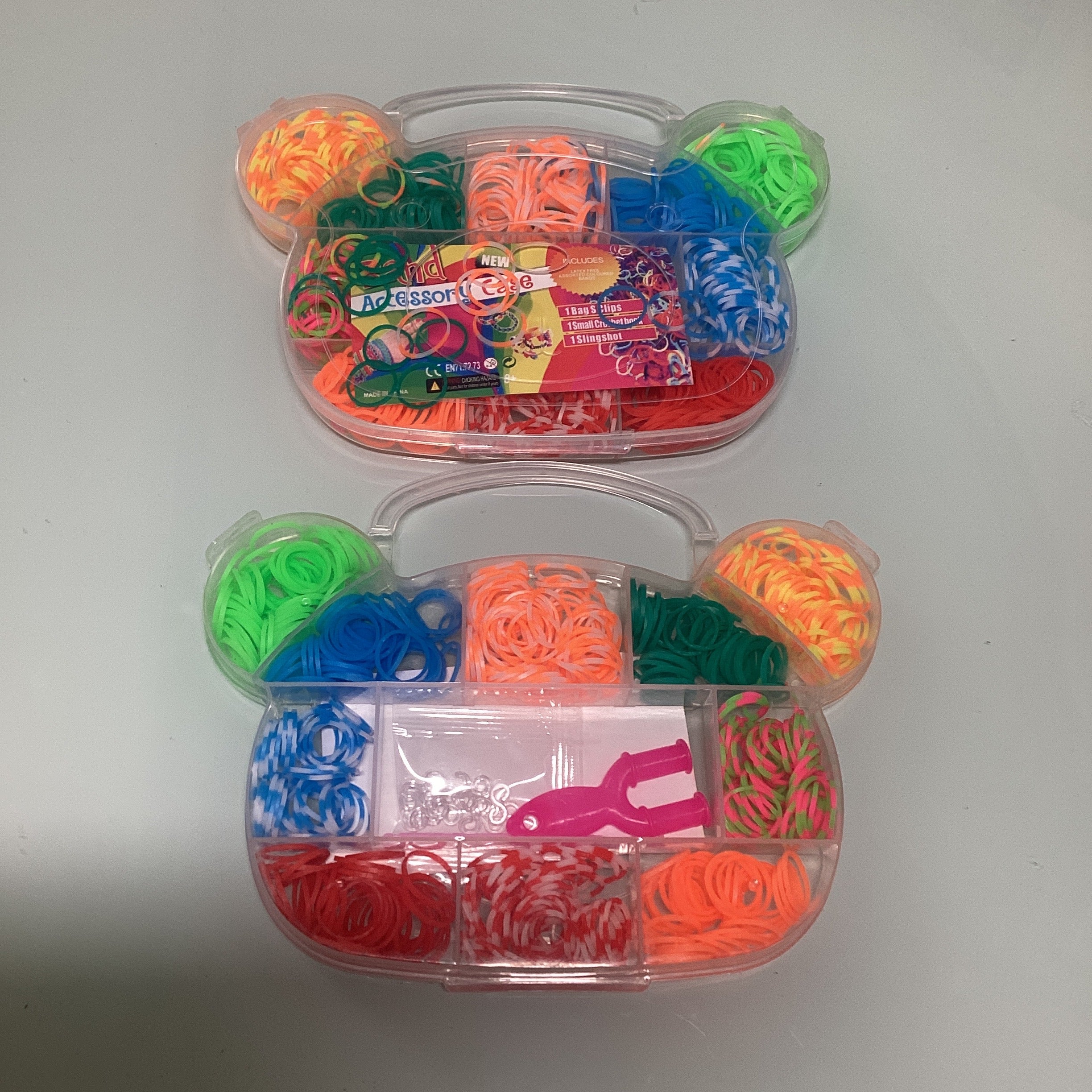 SET PARA HACER PULCERAS DE LIGAS 19X15 CM SURTIDO EN COLORES POR MAYOREO