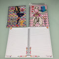 SALDO  8 PZAS LIBRETA GRAMPACK ESPIRAL RAYA EMBOLSADA INDIVIDUAL 21.5 X 15 CM SURTIDA EN DISEÑOS Y COLORES