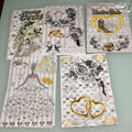 BOLSA DE REGALO BODA MEDIANA 28X19 CM 4 DISEÑOS POR MAYOREO