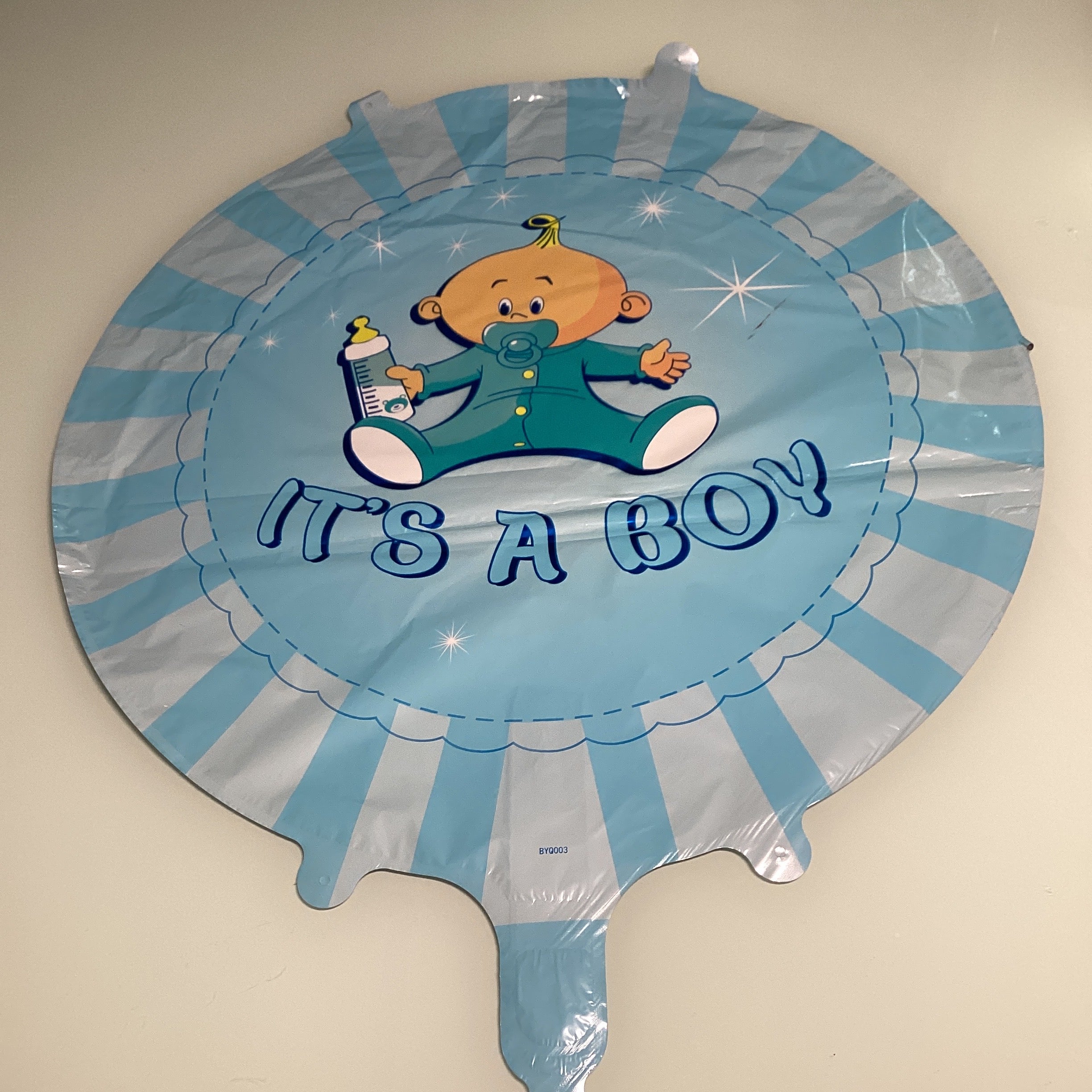 GLOBO METÁLICO 45 CM REDONDO MOTIVOS REVELACIÓN DE SEXO POR MAYOREO