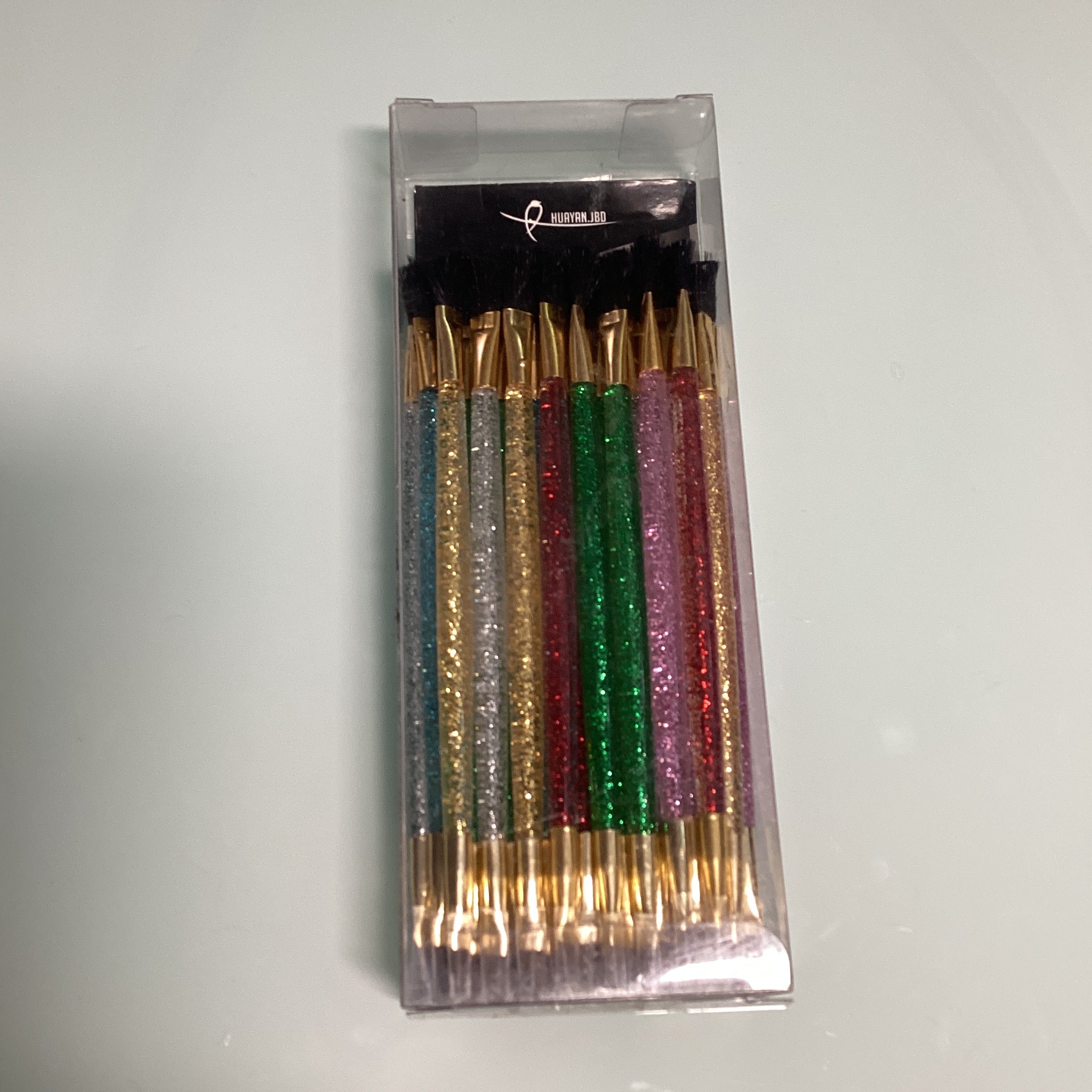 BROCHA PARA MAQUILLAJE 13 CM SURTIDA EN COLORES POR MAYOREO