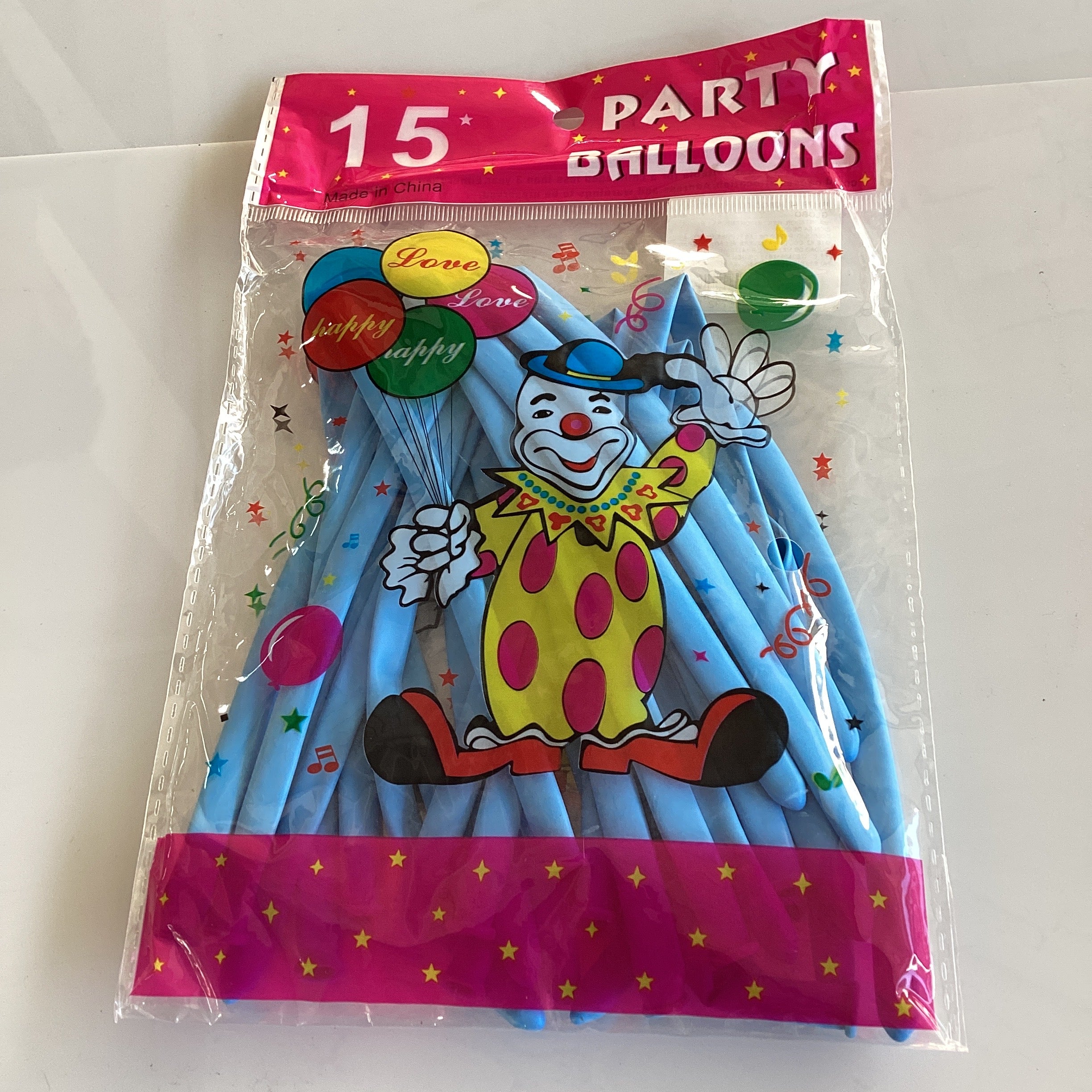 BOLSITA CON 15 GLOBOS LARGOS PARA FIGURAS POR MAYOREO