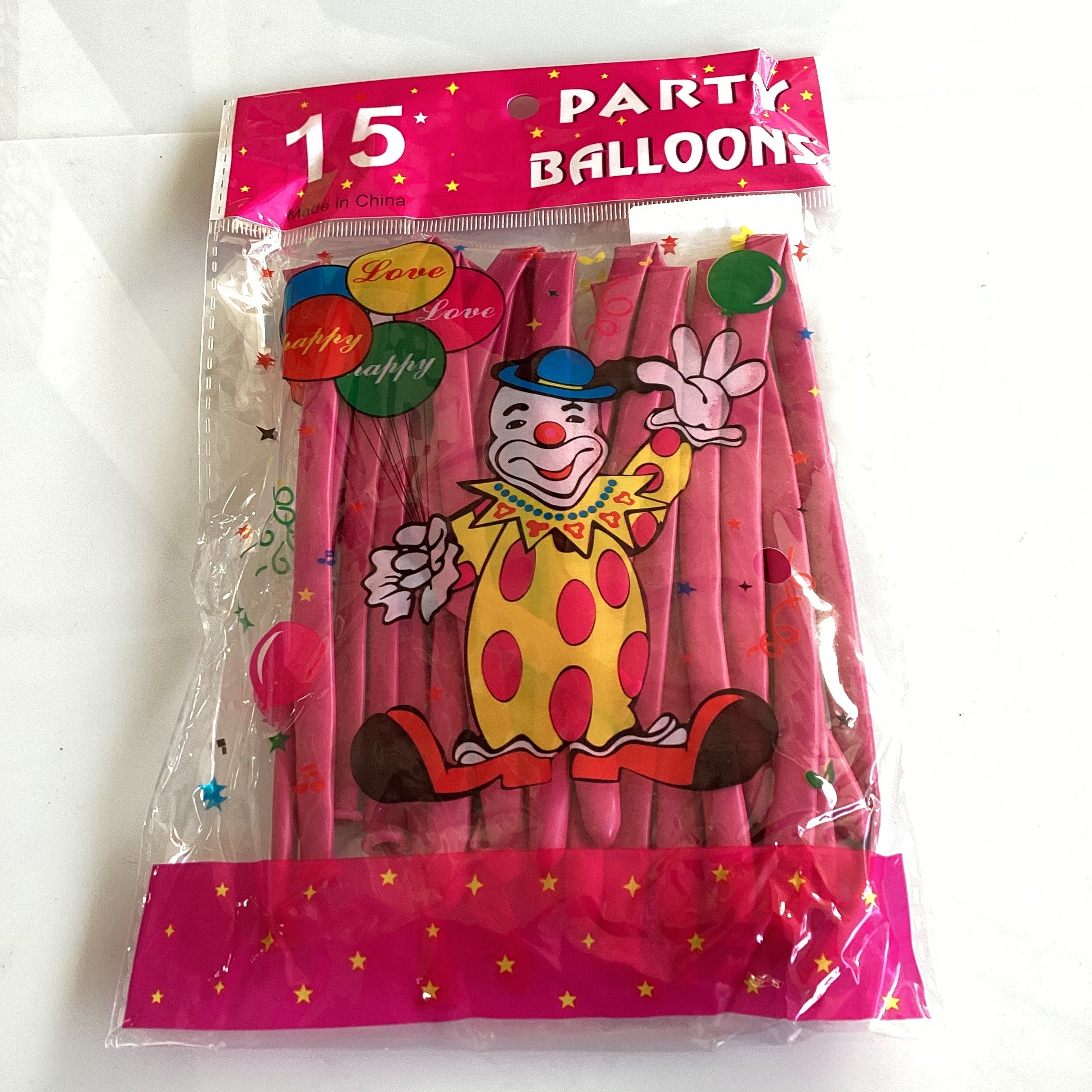 BOLSITA CON 15 GLOBOS LARGOS PARA FIGURAS POR MAYOREO