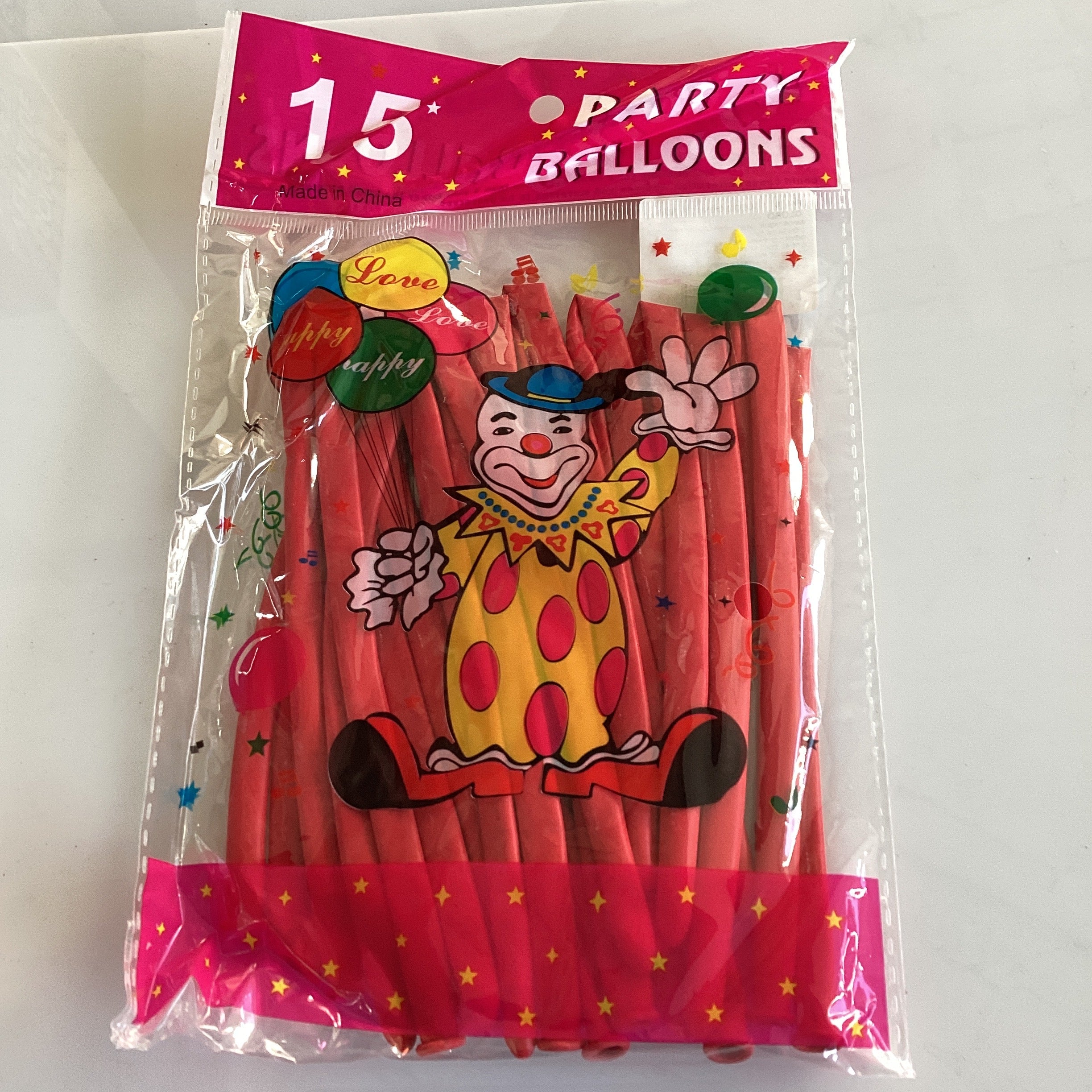 BOLSITA CON 15 GLOBOS LARGOS PARA FIGURAS POR MAYOREO