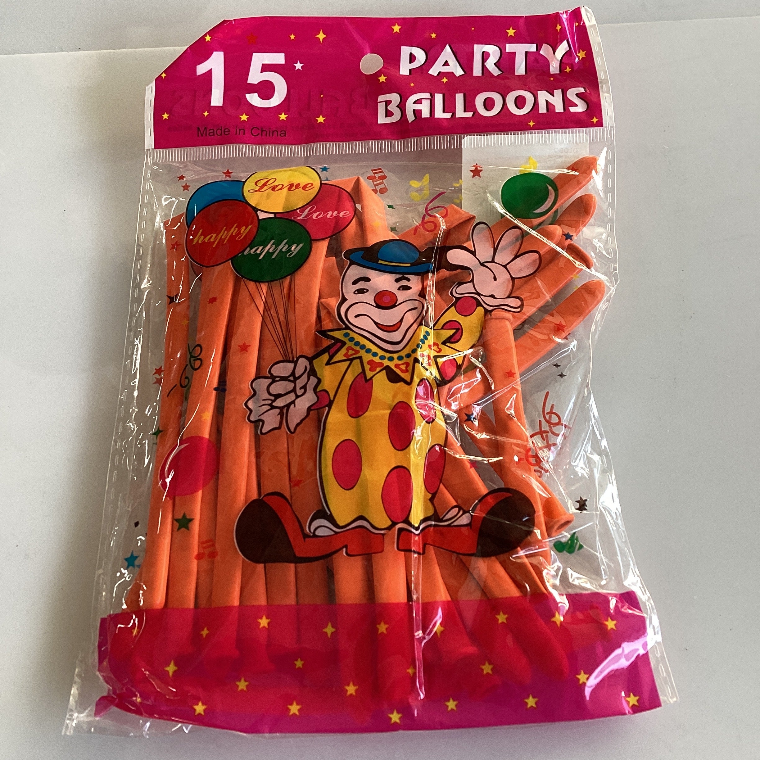 BOLSITA CON 15 GLOBOS LARGOS PARA FIGURAS POR MAYOREO