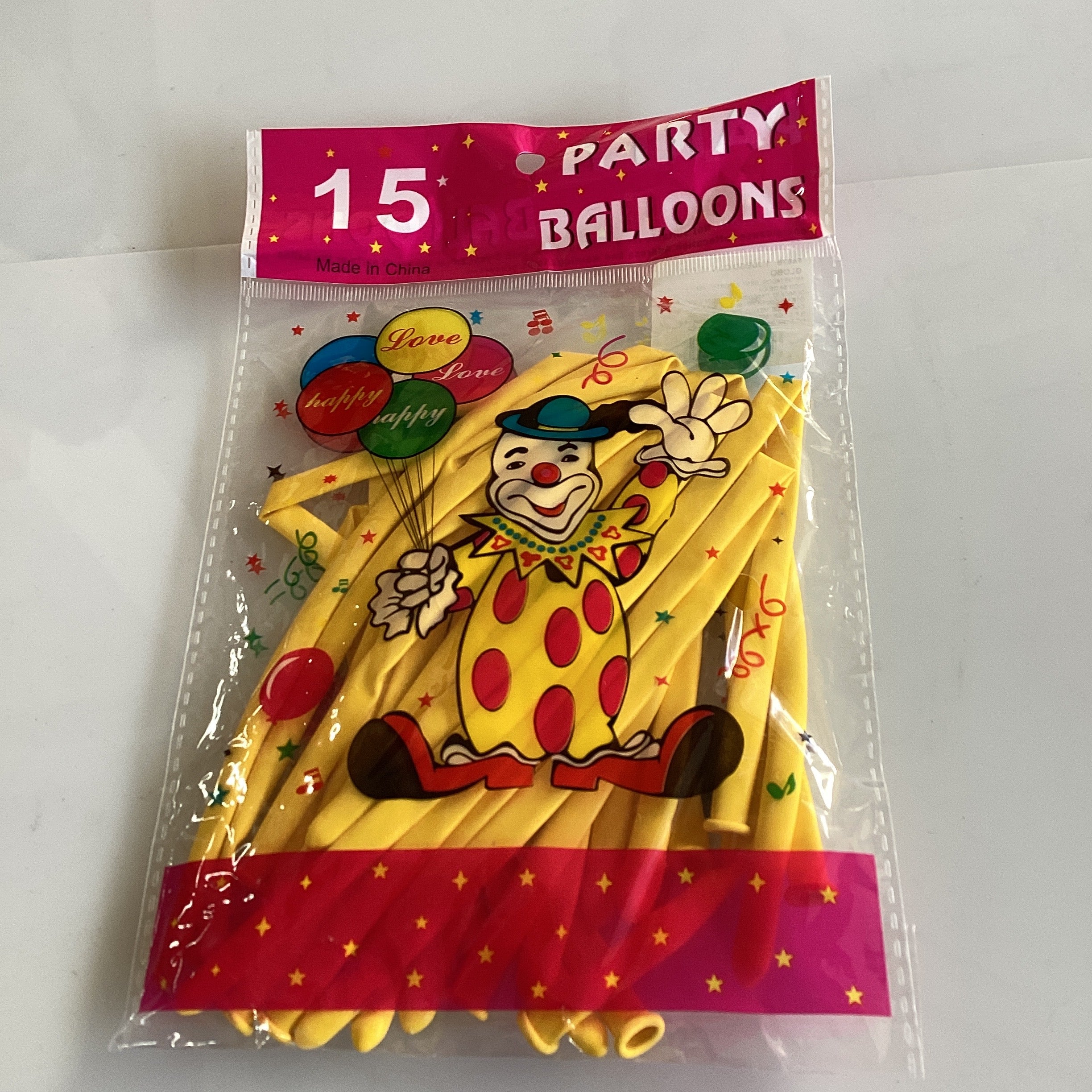 BOLSITA CON 15 GLOBOS LARGOS PARA FIGURAS POR MAYOREO