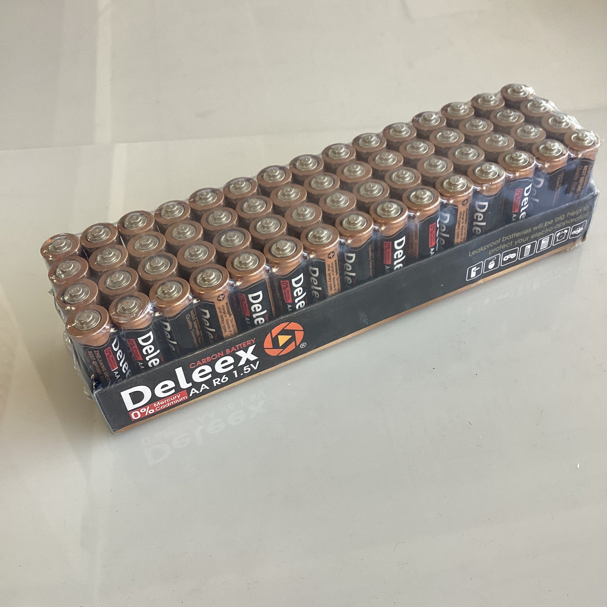 PILA DELEEX AA PAQUETITO CON 4 PZAS POR MAYOREO