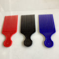 PEINE PARA DESENREDAR 18 CM ROJO Y AZUL POR MAYOREO