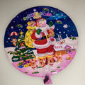 GLOBO METÁLICO REDONDO NAVIDEÑO 45 CM POR MAYOREO