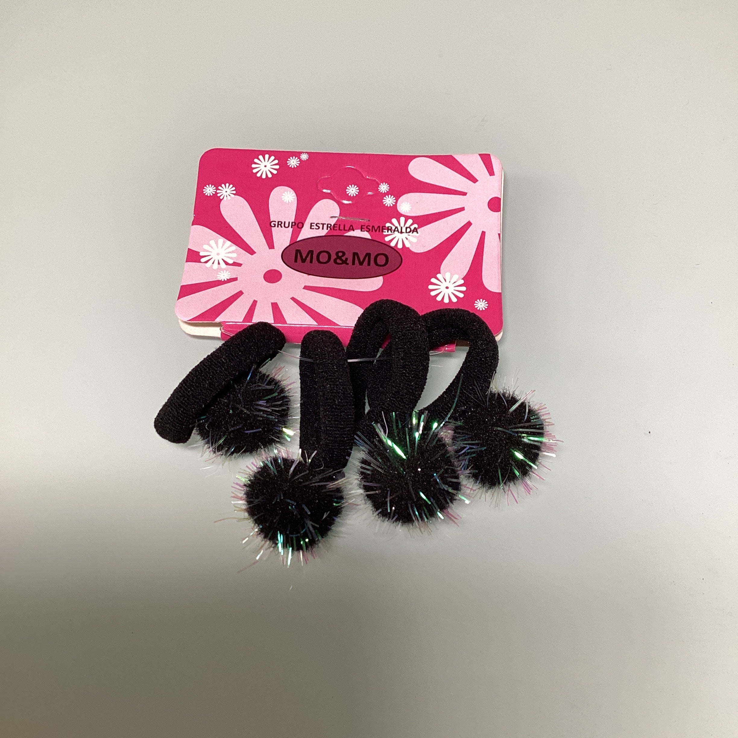 SET CON 3 DONITAS MOMO LIKRA 3 CM CON DECORACIÓN ESTRELLA POR MAYOREO