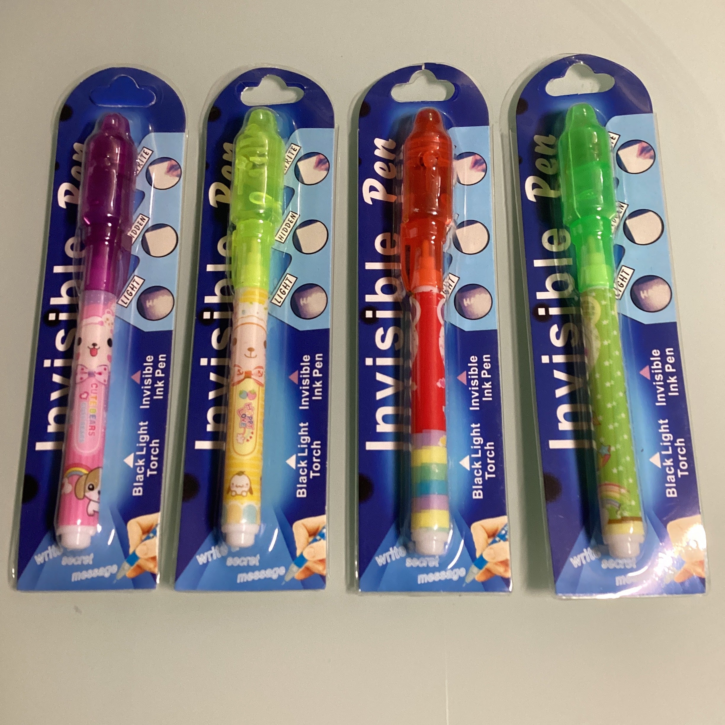 PLUMA INVISIBLE 13 CM EN BLISTER INDIVIDUAL POR MAYOREO
