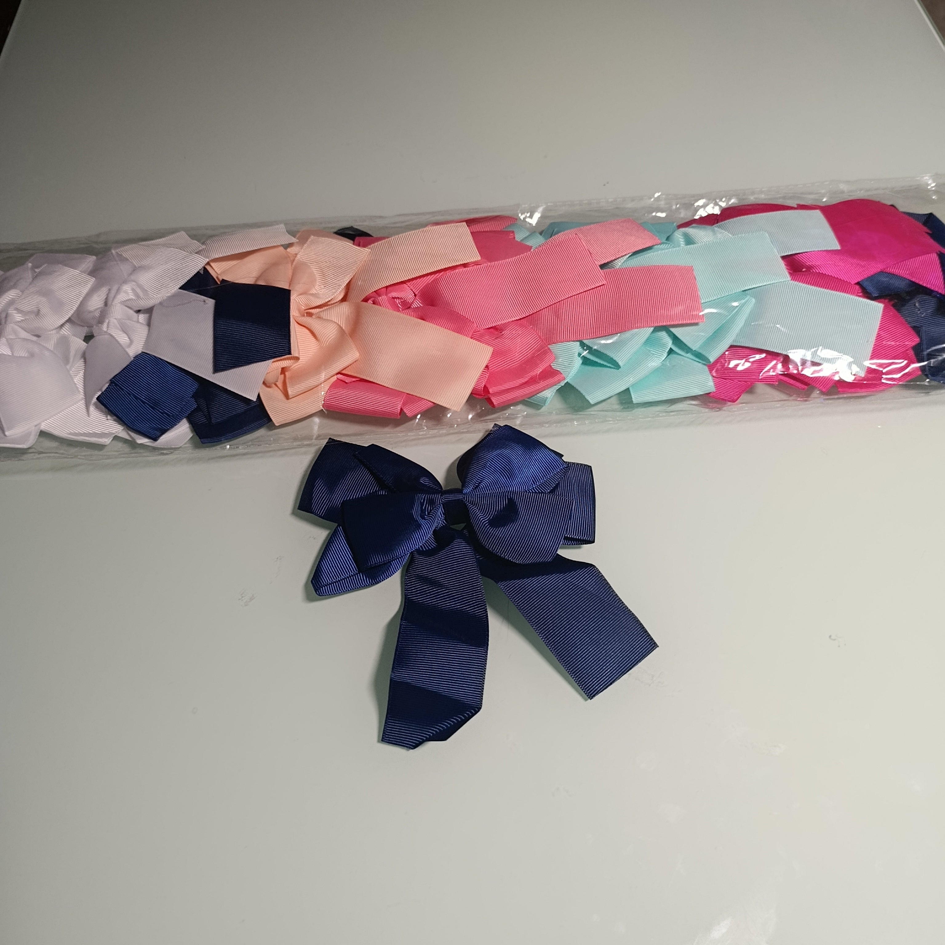 MOÑO DE LISTON 15 CM PARA CABELLO SURTIDO EN COLORES POR MAYOREO