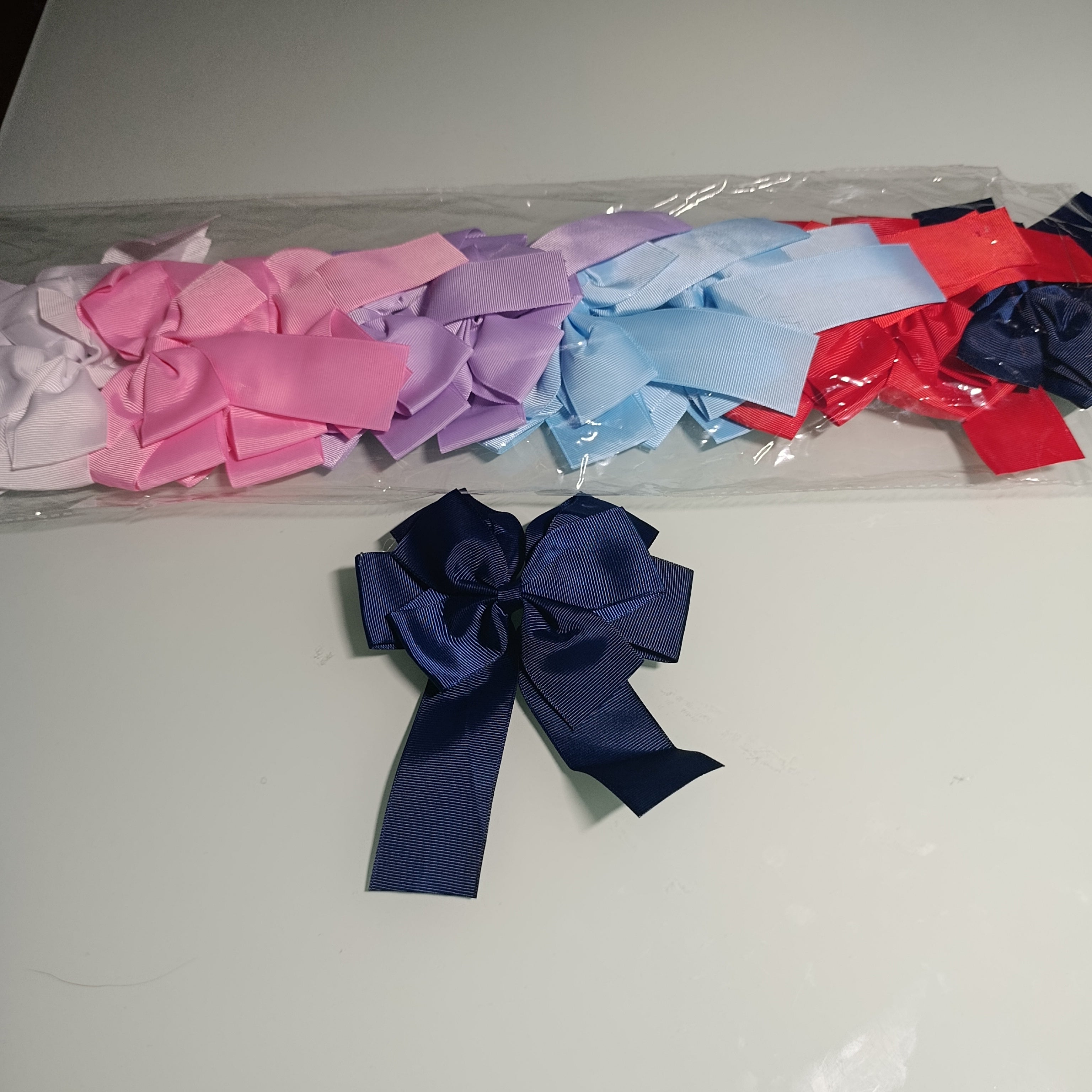 MOÑO DE LISTON 15 CM PARA CABELLO SURTIDO EN COLORES POR MAYOREO